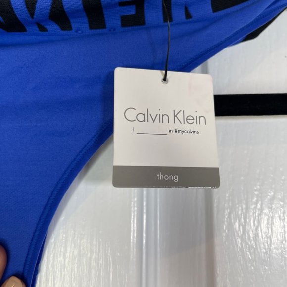 Calvin Klein Seamless Logo Demi Bra & Thong Underwear 36D/Medium Set - Picture 12 of 14